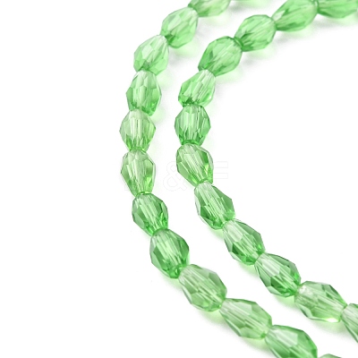Glass Beads Strands GLAA-R024-6x4mm-6-1