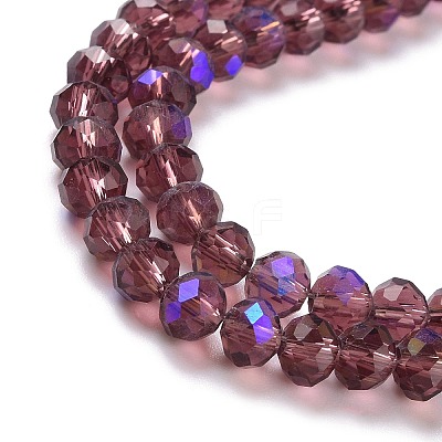 Electroplate Glass Beads Strands EGLA-A034-T8mm-L14-1