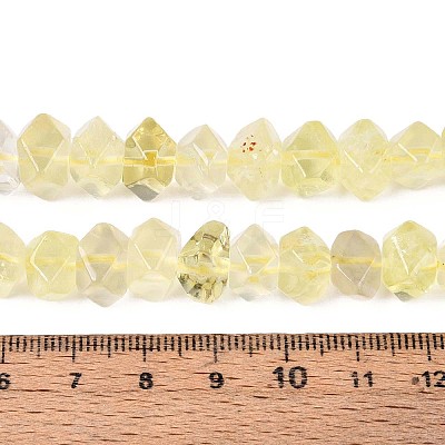 Natural Lemon Quartz(Heated) Beads Strands G-N327-05-25-1