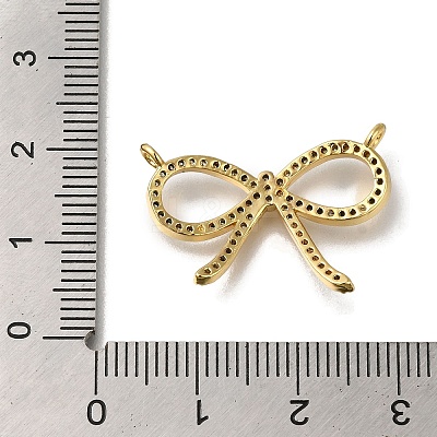 Rack Plating Brass Micro Pave Clear Cubic Zirconia Pendants KK-G500-10G-1