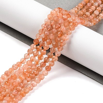 Natural Sunstone Beads Strands G-F770-C01-04-1