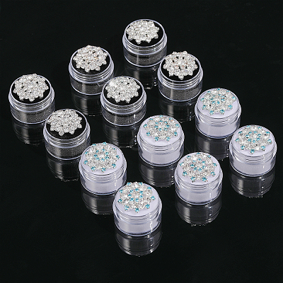 2 Colors Column Plastic Loose Diamond Gemstone Storage Boxes CON-CA0001-021A-1
