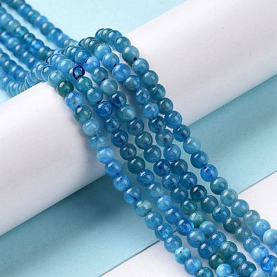 Natural Apatite Beads Strands G-D856-01-4mm-A-1