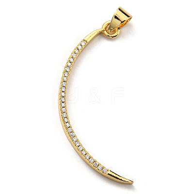 Brass with Cubic Zirconia Pendants KK-K341-32G-1