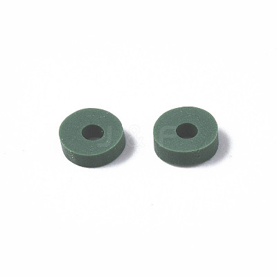 Handmade Polymer Clay Beads LS-CLAY-R067-4.0mm-B46-1