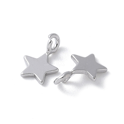 925 Sterling Silver Star Charms STER-M099-04P-1