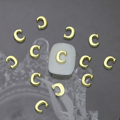 Alloy 26 Letter Shapes Nail Art Decoration MRMJ-WH0114-001-03-1
