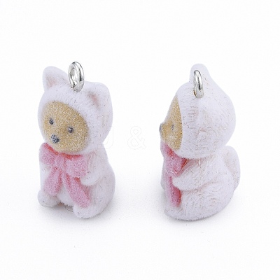 Opaque Resin Pendants X-RESI-G047-24-1