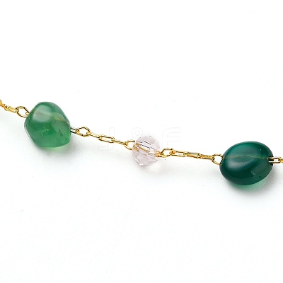 Nuggets Natural Gemstone Beaded Necklaces NJEW-JN03188-1
