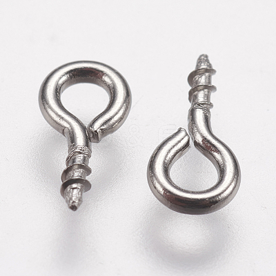 Tarnish Resistant 304 Stainless Steel Screw Eye Pin Peg Bails STAS-I097-077D-1
