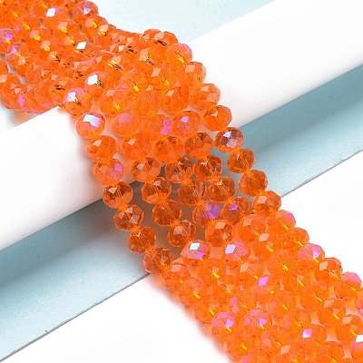 Electroplate Glass Beads Strands EGLA-A034-T2mm-L07-1