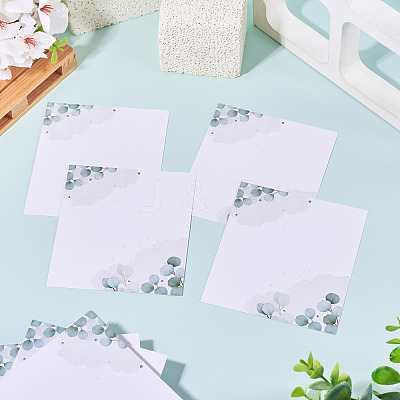 80Pcs Rectangle Paper Table Place Cards AJEW-TA0003-64A-1