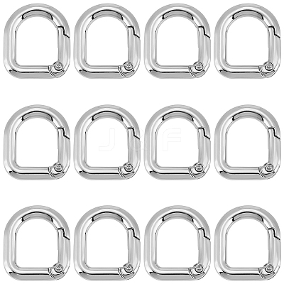 18Pcs Alloy Spring Gate Rings FIND-SC0014-06P-1
