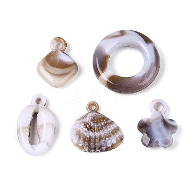 Ocean Opaque Acrylic Pendants OACR-T030-18M-1