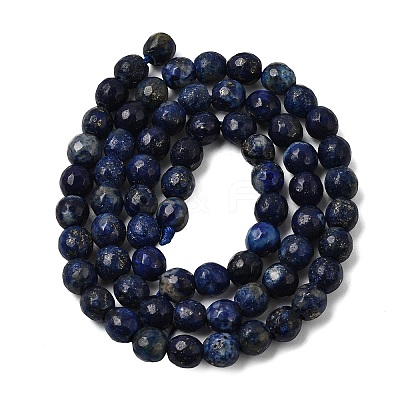 Natural Dyed Lapis Lazuli Beads Strands LS-G-G059-6mm-1