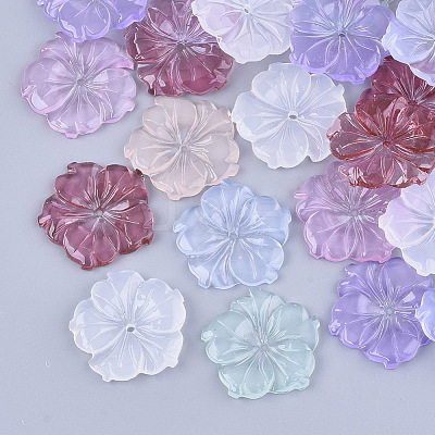 Translucent Resin Beads X-RESI-T040-002B-1