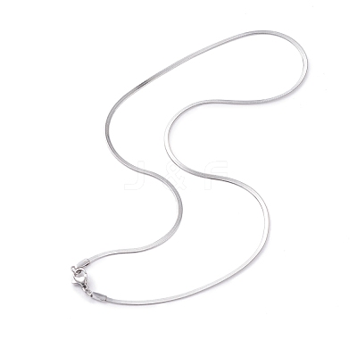 Non-Tarnish 304 Stainless Steel Snake Chains Necklaces NJEW-O058-28P-1