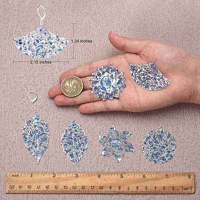 DIY Flower Drop Earring Making Kit DIY-SZ0008-53-1