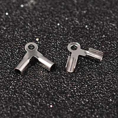 Tarnish Resistant 304 Stainless Steel Folding Crimp Ends LS-X-STAS-M250-01-1