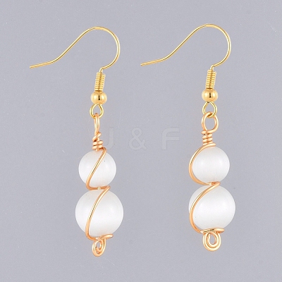 Brass Dangle Earrings EJEW-JE03989-01-1
