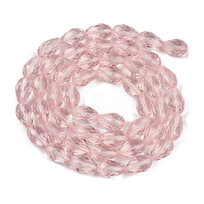 Transparent Glass Beads Strands EGLA-N013-T8mm-D18-1