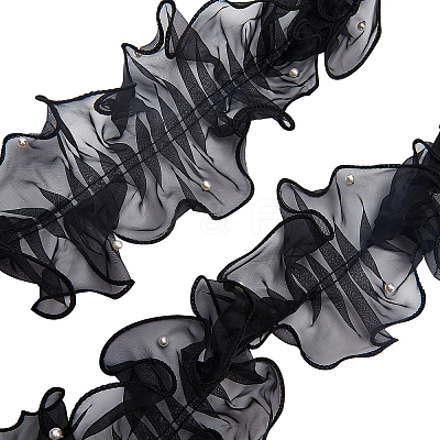 5 Yards Pleated Organza Ribbon OCOR-GF0002-33B-1