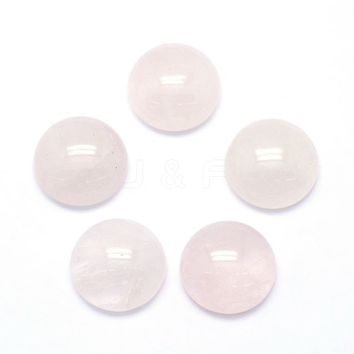 Natural Rose Quartz Cabochons G-P393-R20-14.5mm-1