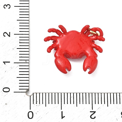 Brass Enamel Pendants KK-G555-20G-03-1