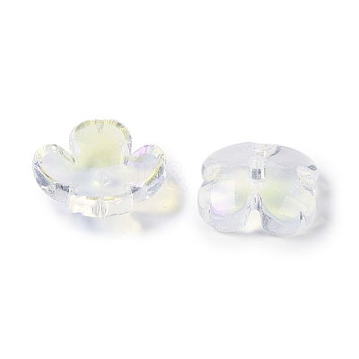 50Pcs Baking Paint Glass Bead Caps GLAA-FP0001-21-1