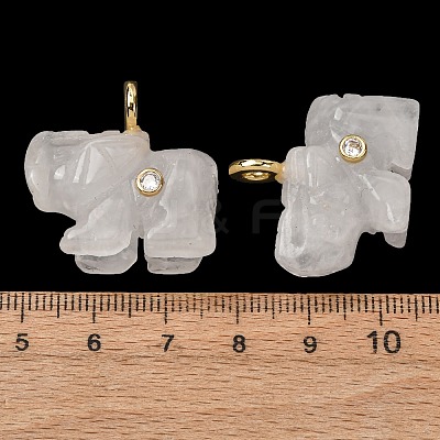 Natural Quartz Crystal Carved Pendants G-H357-01G-15-1