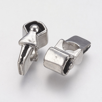 Ion Plating(IP) 304 Stainless Steel European Beads STAS-J022-012AS-1