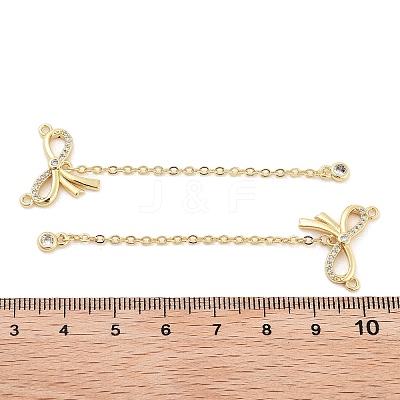 Rack Plating Brass Micro Pave Clear Cubic Zirconia Big Pendants KK-Z064-12G-03-1