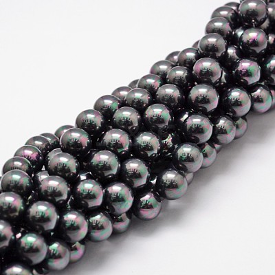 Shell Pearl Bead Strands BSHE-L025-05-8mm-1