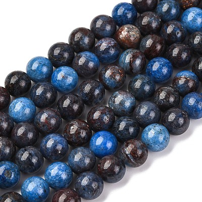 Natural Blue Opal Beads Strands G-H045-A02-8MM-1