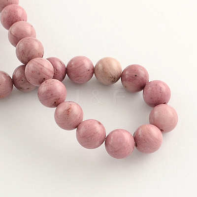 Natural Rhodonite Beads Strands G-R257-4mm-1