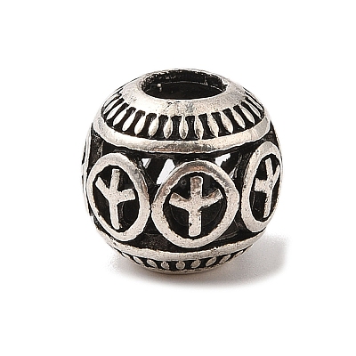 Tibetan Style Alloy European Beads TIBE-Q090-04AS-1