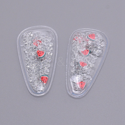 Plastic with Resin and Polymer Clay Accessories RESI-CJC0007-32I-1