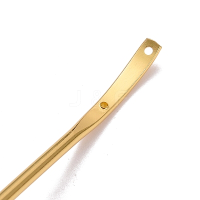 Brass Hair Stick Findings KK-F830-03G-1
