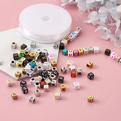 DIY Children's Day Gift Stretch Bracelets Kits DIY-CW0001-02-1