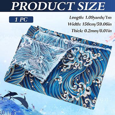 Japanese Style Cotton Fabric DIY-WH0589-004B-03-1