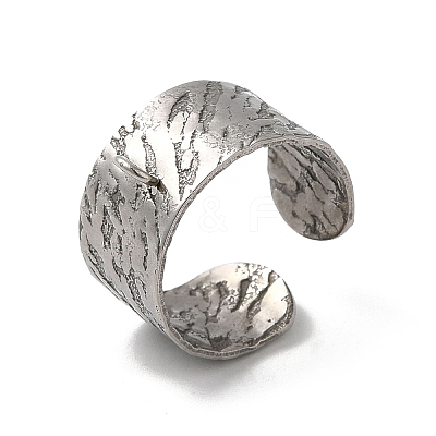 Tarnish Resistant 304 Stainless Steel Cuff Ring Settings STAS-E202-01P-1