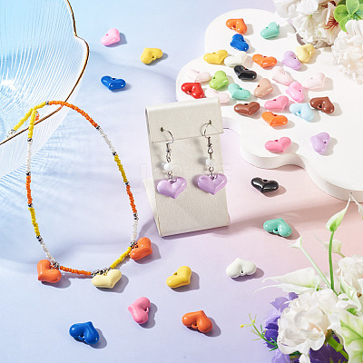 50Pcs Baking Paint Acrylic Pendants OACR-TA0004-83B-1