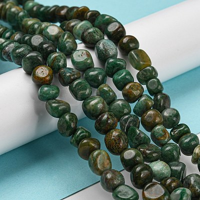 Natural South African Jade Bead Strands G-P070-07A-1