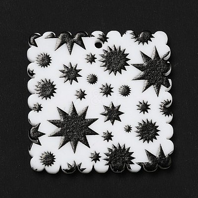Opaque Acrylic Pendants SACR-P014-12A-1