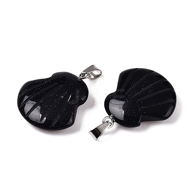 Synthetic Blue Goldstone Pendants G-T138-208K-1