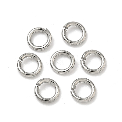 Tarnish Resistant 304 Stainless Steel Open Jump Rings X-STAS-R065-42-1
