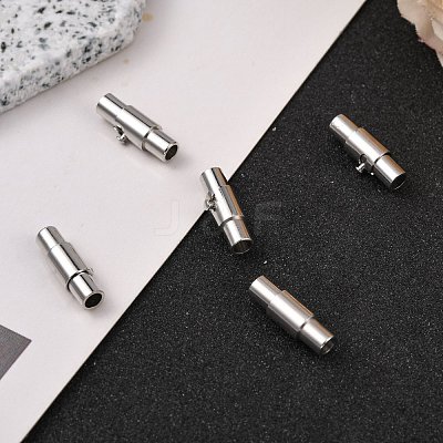Brass Locking Tube Magnetic Clasps MC079-1