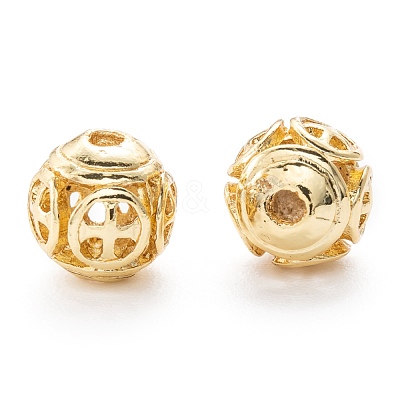 Alloy Hollow Beads PALLOY-P238-11G-RS-1