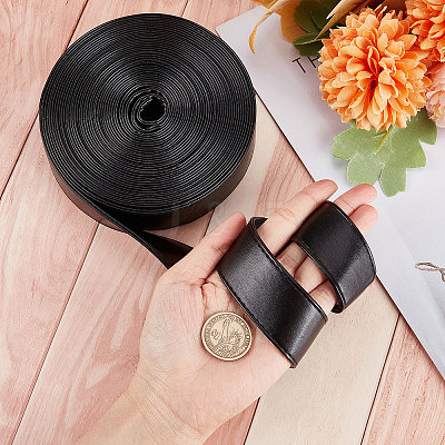 Flat PU Imitation Leather Cord LC-WH0006-05A-02-1