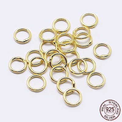 Sterling Silver Closed Jump Rings STER-F036-03G-0.8x5-1